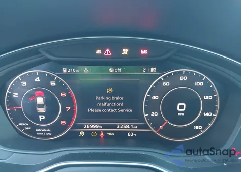 2018 Audi A4 2.0T Tech Ultra Premium/2.0T Ultra Premium из США, поврежденный, VIN WAUKMAF48JA221643